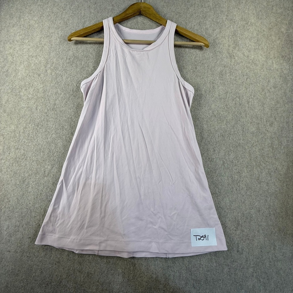 Lululemon High Neck Racerback Athletic Tank Top Pink Lavender T2591